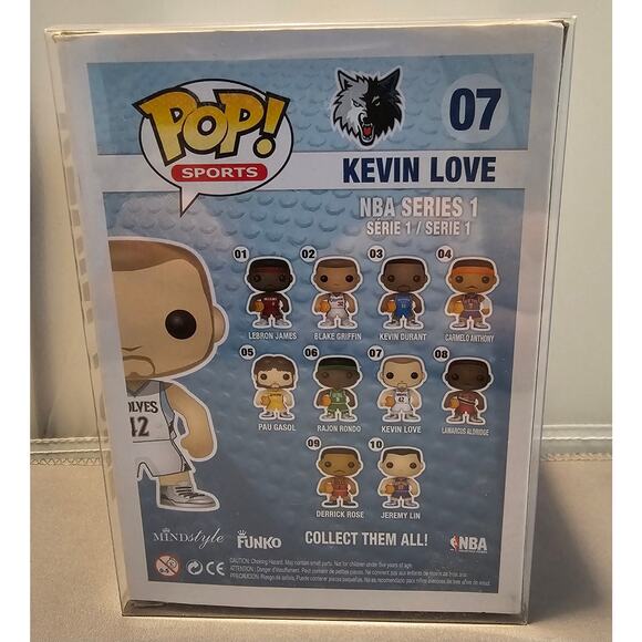 Kevin Love 2012 Funko Pop Vinyl #07 - Minnesota Timberwolves - NBA - NIB - Picture 3 of 6